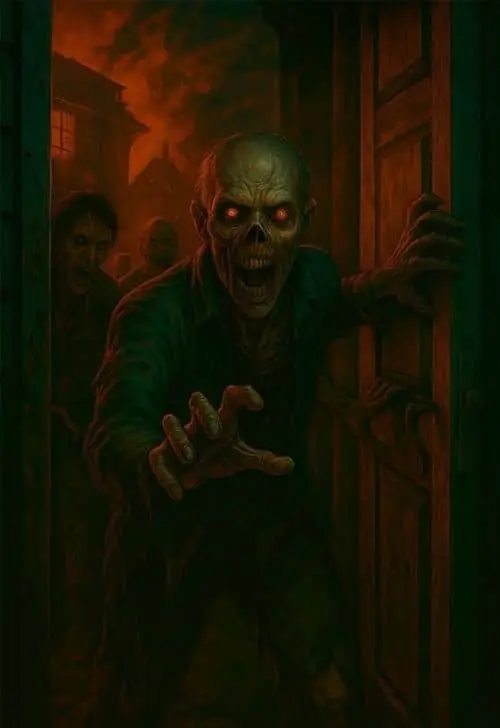 Póster de la sala Apocalipsis Zombie, escape room de terror en Bogotá