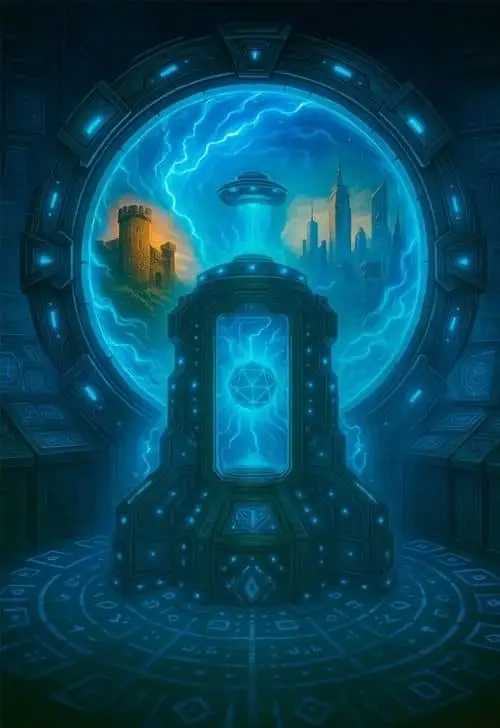 Póster de la sala Máquina del tiempo, escape room de aventura en Bogotá