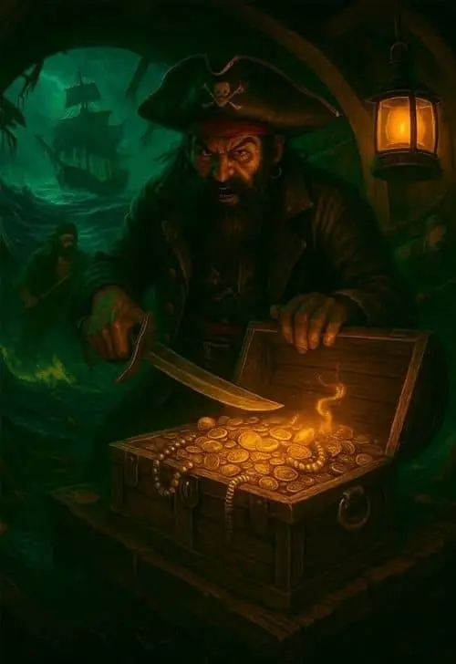 Póster de la sala Piratas, escape room de aventura en Bogotá